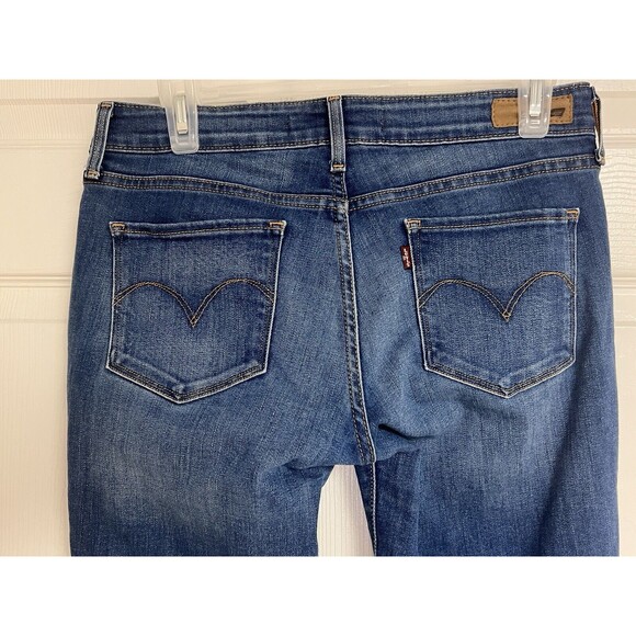 Levi's Jeans Women Size 4/27 Blue Skinny Demi Curve Modern-Rise Dark Wash Denim - Picture 3 of 9